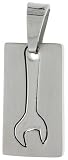 7/8 (23 mm) Surgical Steel Cut-Out Wrench Pendant