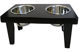 BRAND NEW WOODEN PET DOUBLE DINER 21.5 x 11 x 10 -- DDWR10