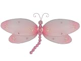 10 Hanging Nylon Dragonfly Nursery Girls Room Wedding Decor Decoration - Pink Taylor Dragonflies