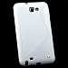 White S-Line Soft TPU Gel Case Cover For Samsung Galaxy Note / i9220 GT-N7000