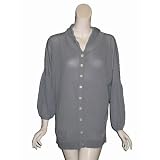 AVITA Hooded Kimono Cardigan in Light Blue at AVITA