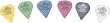 Dunlop Tortex Sharp Guitar Picks 1 Dozen 1.35Mm