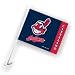 MLB Cleveland Indians Car Flag W/Wall Brackett
