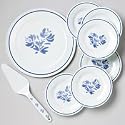 Pfaltzgraff Yorktowne Melamine 8 Piece Cake Dessert Set
