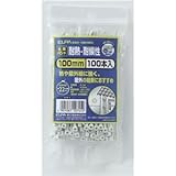 （業務用セット） ELPA 耐熱＆耐候性結束バンド ワンタッチロック方式 100mm 100本入 ホワイト KBZ-100100C 【×25セット】