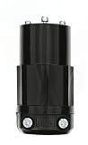 Leviton 2313-B 20 Amp, 125 Volt, NEMA L5-20R, 2P, 3W, Locking Connector, Industrial Grade, Grounding - Black