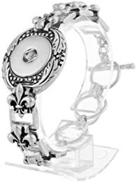 Lovmoment 20MM Stainless Steel Snap Jewelry Bracelet Bangle Charms