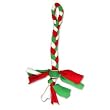 Fleecy Clean Holiday Tennis Ball Knot Tug Dog Toy