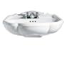American Standard 0240.004.020 Repertoire Pedestal Sink Basin with 4-Inch Faucet Spacing, White