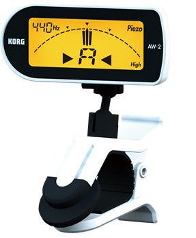 コルグ クリップ式チューナー（ホワイト）ギター・ベース用KORG CLIP-ON TUNER AW-2GWH