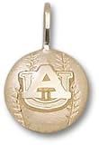 Auburn Tigers AU Baseball Pendant - 14KT Gold Jewelry