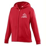 Ladies Wicking Fleece Full Zip Sweatshirt – RED – LARGE