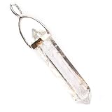 QUARTZ - Double Terminated Crystal Wand Pendant