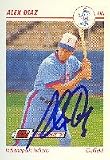Alex Diaz, Indianapolis Indianas - Expos Affiliate, 1991 Line Drive Pre-Rookie Autographed Card