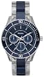Fossil #ES2799 Women' Multi Function Transparent Acrylic Blue Dial Watch