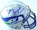 Steve Largent Autographed Seattle Seahawks Replica Mini Football Helmet with 