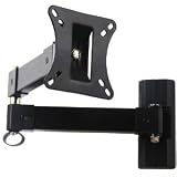 VideoSecu 3US LCD Monitor Wall Mount Bracket Articulating Swiveling for most 15-27 Black by