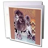 Dogs Poodle - Standard Poodle - Greeting Cards-12 Greeting Cards with envelopes