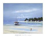 Frederic Flanet - Coastal Inlet 23.5x29 by Frederic Flanet. PLAQUE MOUNTED. 24.77 inches width by 19.36 inches height. Highest Quality Art Poster Print