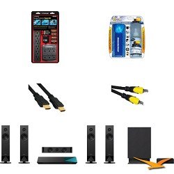 Sony BDVN7100W - 5.1 Channel 3D Blu-ray Disc Home Theater System with HookUp Bundle