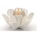 Two's Company La Vie en Blanc Rose Candle Holder - Porcelain