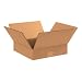 Aviditi 11113 Flat Corrugated Box, 11" Length x 11" Width x 3" Height, Kraft (Bundle of 25)