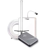 Wilson Electronics 841262 DB Pro 65 dB Adjustable Gain 800/1900MHz In-building Wireless Smart Technology IITM Signal Booster Kit with Omni-Directional and Panel Antenna for Home or Office