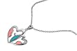 Sterling Silver CZ Necklaces - Hearts - Chain: 16-18" (adjustable)