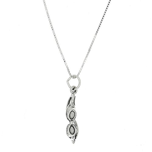 Sterling Silver Three Dimensional Swimming Goggles Necklace