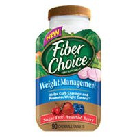 FiberChoice Weight Management Sugar Free Chewable Tablets With Strawberry - 90 Ea