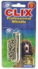 Clix Dog Training Equipment - Professional Whistle and training manual