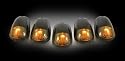 Recon 264146BK Smoked Cab Roof Lights 2003-2007 Dodge Heavy-Duty 2500 & 3500 (5-Piece Set)