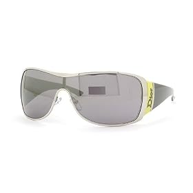 CHRISTIAN DIOR SUB DIOR 2 S RMB PALLADIUM BLACK LENS METAL SHIELD SUNGLASSES