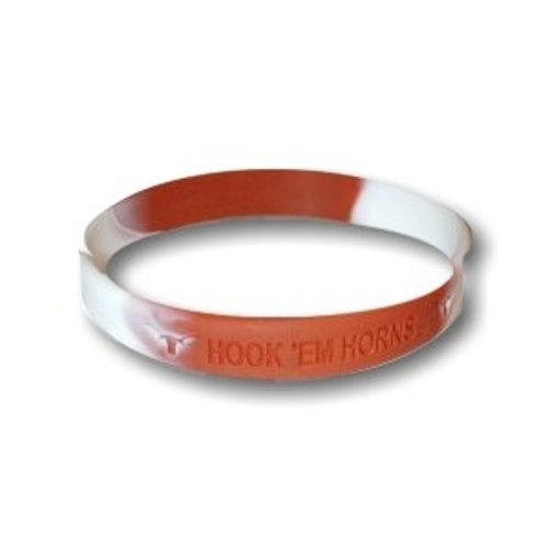 University of Texas Longhorns - Rubber Bracelet Wristband - SPLIT