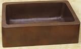 Copper Farmhouse Apron Sink with Rounded Corners