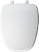 Bemis 1240215000 Eljer Emblem Molded Wood Elongated Toilet Seat, White