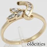14K Yellow Gold Diamond Wedding Wrap Ring - OldCities Estate Jewelry