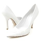 Delicious Prune Pumps White Patent