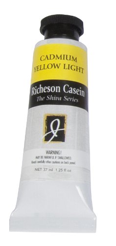 Jack Richeson Artist Casein Colors, 37-Milileter, Cadmium Yellow Light