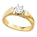 14K White or Yellow Gold Diamond Engagement Ring - 0.50 Ct.