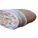 Alphabet Soup Oversized Minky Blanket