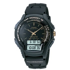 Casio Sports 10 Lap Memory Analog-Digital Combo Watch Model WS-300-1EV