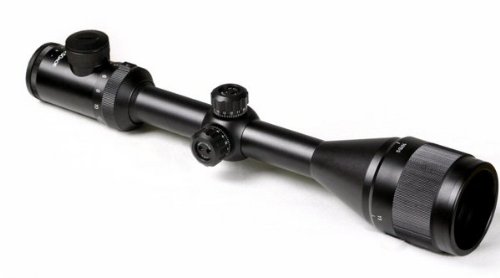 UAG 3-12x50 Dual Red & Green Iluminated Tactical P4 Mil-Dot Rangefinding Rifle Hunting Sniper Scope + Premium 7/8 High Profile See-Thru Scope rings, Lithium Battery, See Thru Lens Caps, & Lens Cleaning Kit