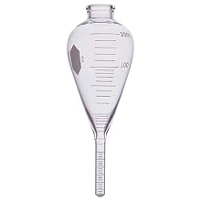 Kimble Kimax 45244-200 Glass 100mL Graduated BS and W Centrifuge Tube with 1.5mL Stem, Calibrated 'To Contain', White Scale and Legend, Clear, Case of 6