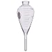 Kimble Kimax 45244-200 Glass 100mL Graduated BS and W Centrifuge Tube with 1.5mL Stem, Calibrated 'To Contain', White Scale and Legend, Clear, Case of 6