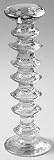 Iittala Festivo Tall Single Light Candlestick, Crystal Tableware