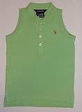 Ralph Lauren Girls Liza Sleeveless Mesh Polo
