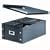 Snap-N-Store SNS01658 Double Wide CD Storage Boxes Holds up to 330 CDs (Glossy Black with Chrome Accents)