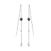 Multicolor Pearl and 0.02 ct. Diamond Earrings in 14K White Gold