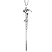 JoJo&Lin 4 pcs/set Vintage Movie Inspired Magic Wand Pendant Necklace Antique Bronze or Silver (Antique Silver Set)